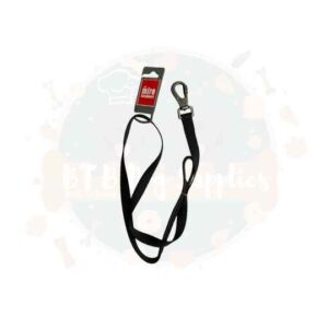 M&M Nylon Dog Lead with Carabiner - Black 2.0 x120cm