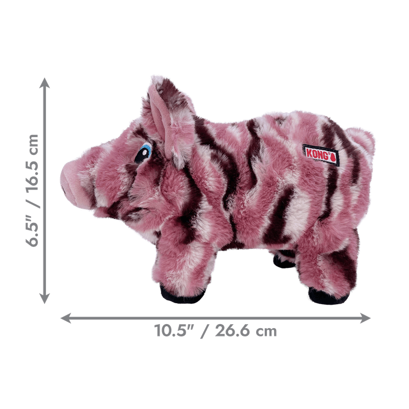 KONG Low Stuff Stripes Pig Medium - Image 2