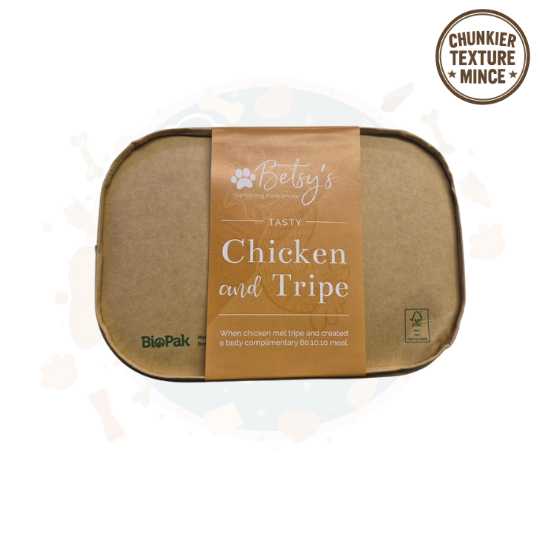 Betsy's - Tasty Chicken and Tripe (Contains Pork) 80/10/10 1KG