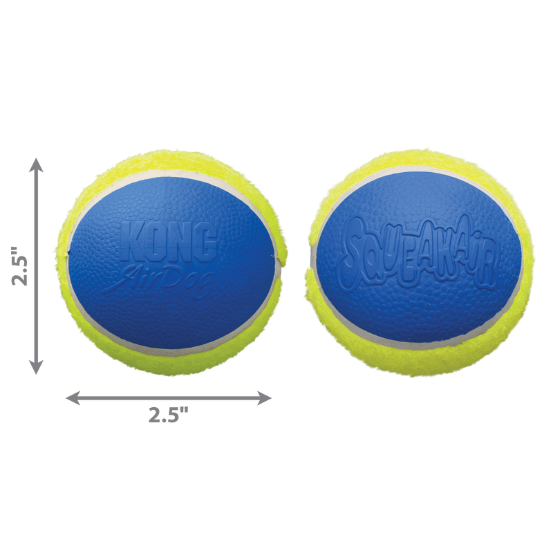 KONG Squeakair Ultra Tennis Ball Medium 3pk - Image 2