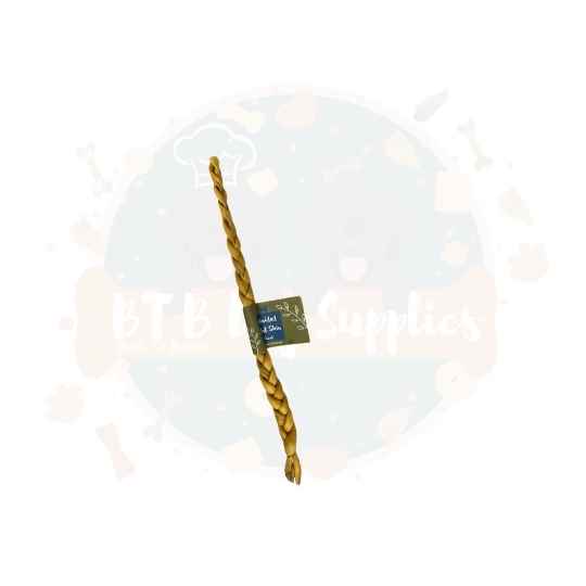 braided goat skin chew for dogs