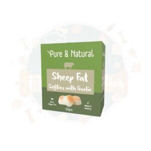 Pure & Natural Sheep Fat Cubes With Garlic 80pc