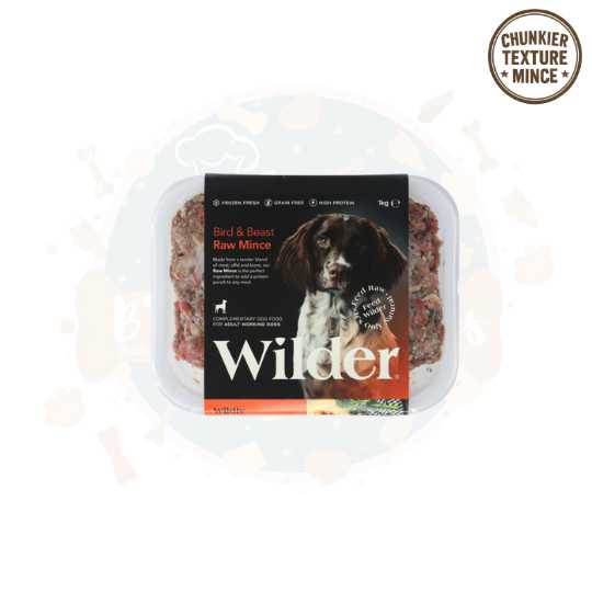 Wilder Pet Foods - Bird and Beast 80/10/10 1KG (Beef, Tripe & Duck)