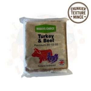 Buddy's Choice - Turkey and Beef Tripe Mince 80/10/10 454g