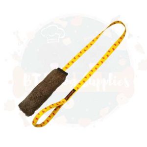 Tug-E-Nuff - Rabbit Skin Squeaky Chaser Yellow 1pk