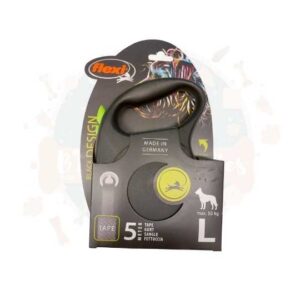 Flexi - Black Design Tape Green Large 5m