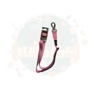 M&M Nylon Dog Lead with Carabiner - Pink 2.5 x 100cm