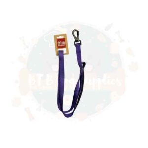 M&M Nylon Dog Lead with Carabiner - Purple 2.0 x 120cm